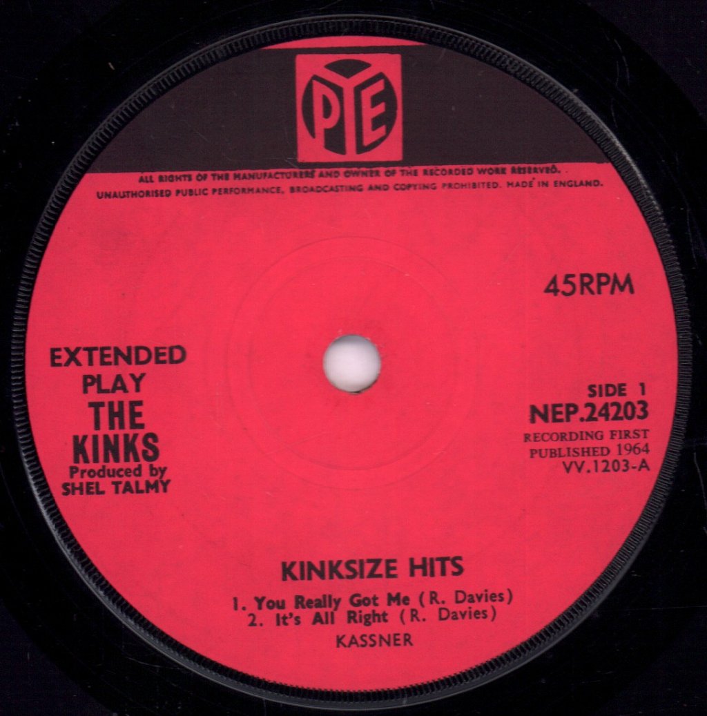 Kinks - Kinksize Hits - 7 Inch