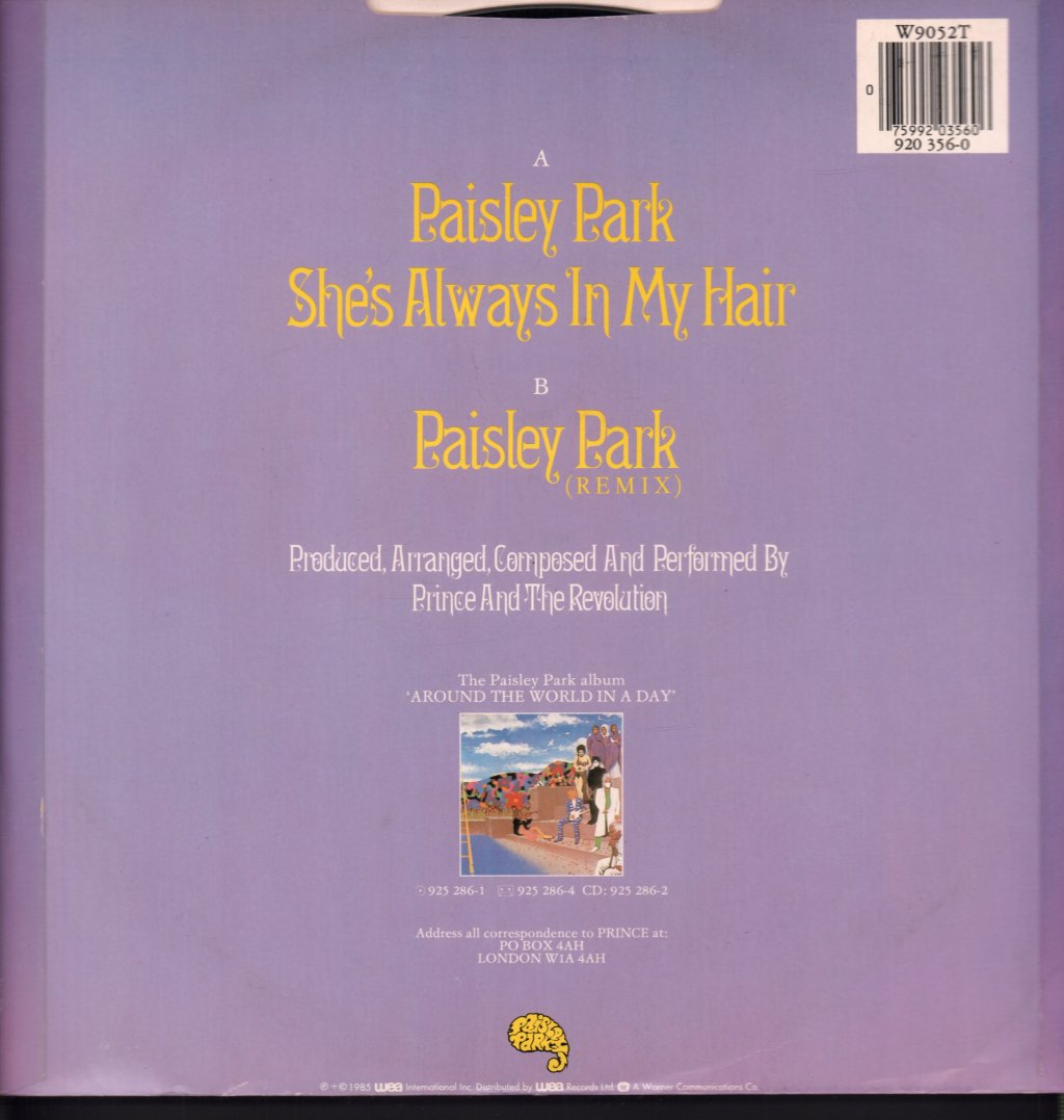Prince - Paisley Park - 12 Inch