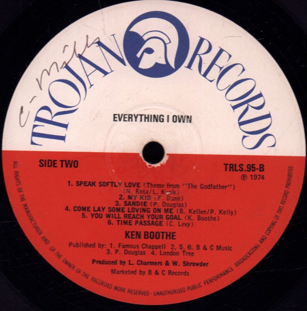 Ken Boothe - Everything I Own - Lp