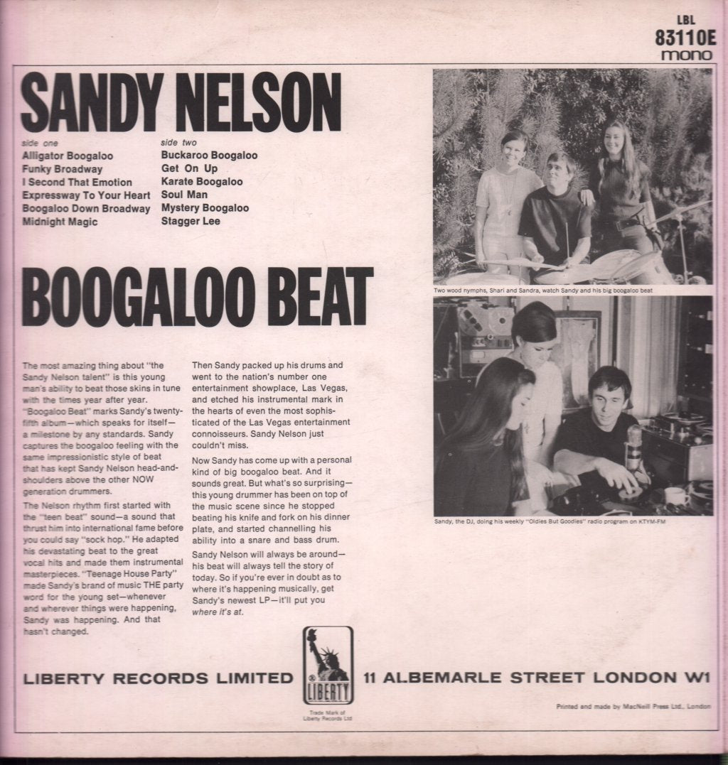 Sandy Nelson - Boogaloo Beat - Lp