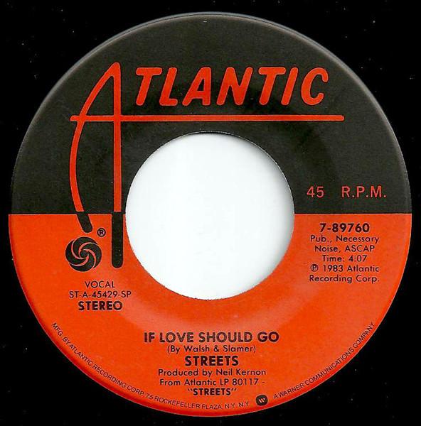 Streets (Rock) - If Love Should Go - 7 Inch