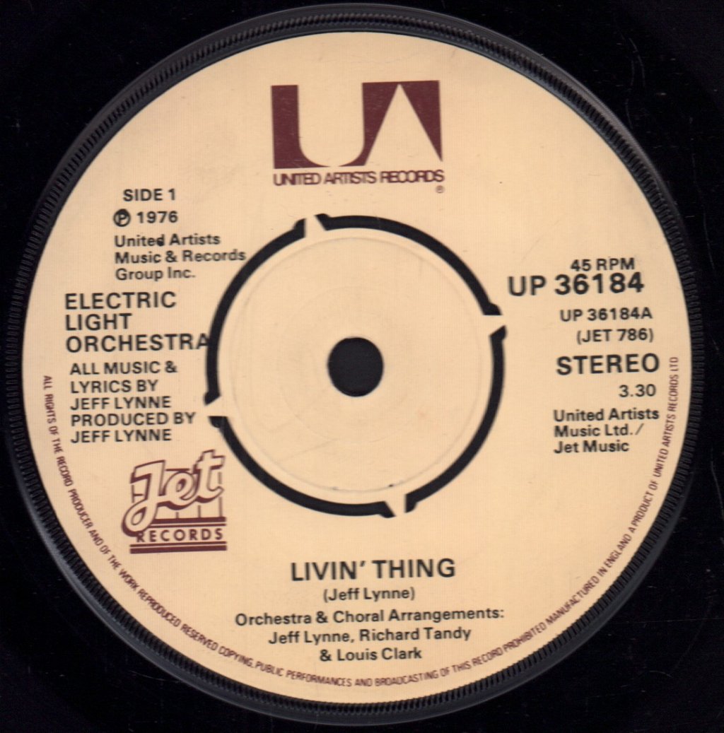 Electric Light Orchestra - Livin' Thing - 7 Inch