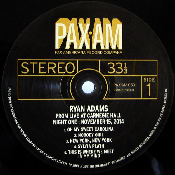 Ryan Adams - Ten Songs From Live At Carnegie Hall - Lp