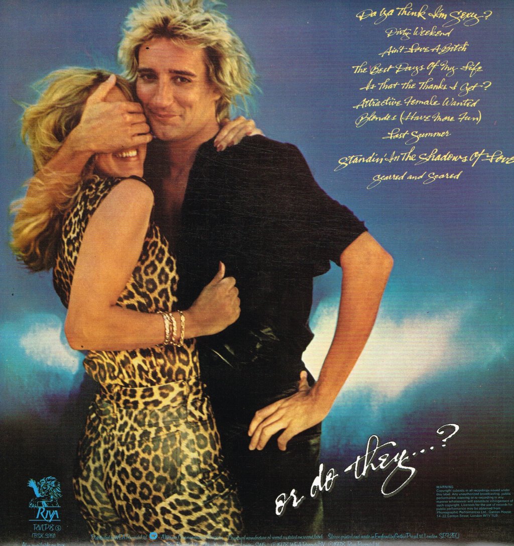 Rod Stewart - Blondes Have More Fun - Lp