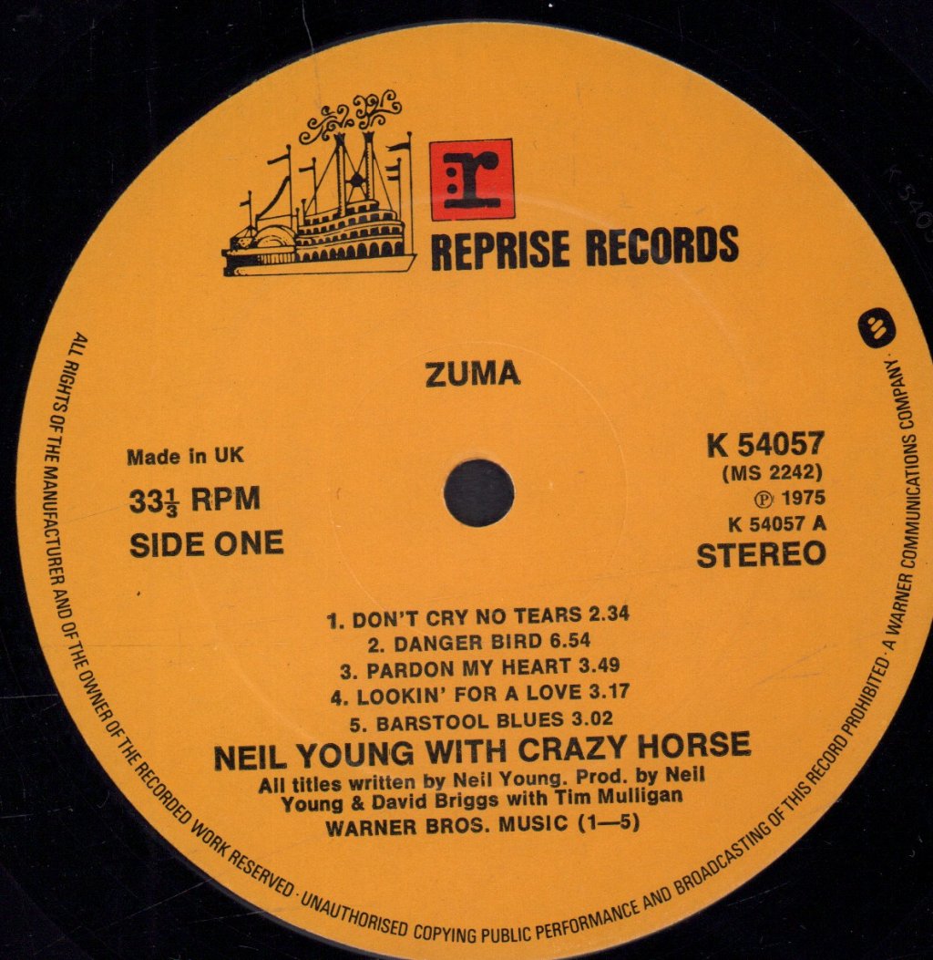 Neil Young - Zuma - Lp