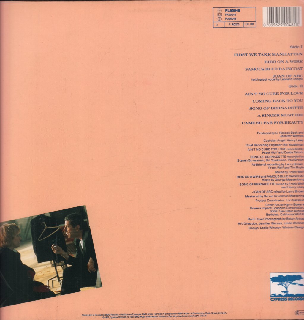 Jennifer Warnes - Famous Blue Raincoat - Lp