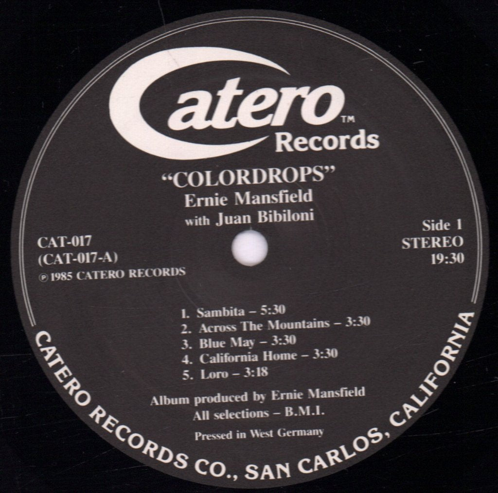 Ernie Mansfield with Juan Bibiloni - Color Drops - Lp