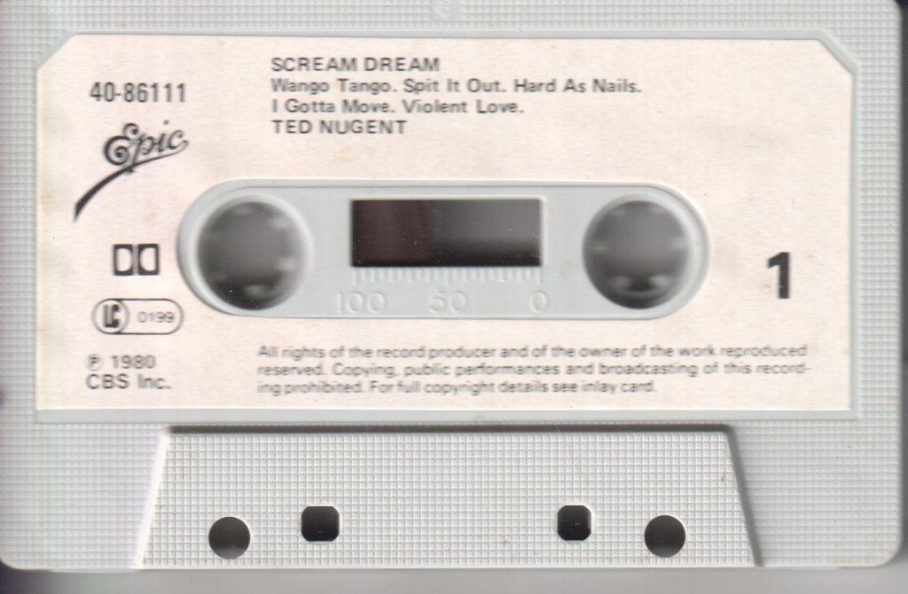 Ted Nugent - Scream Dream - Cassette