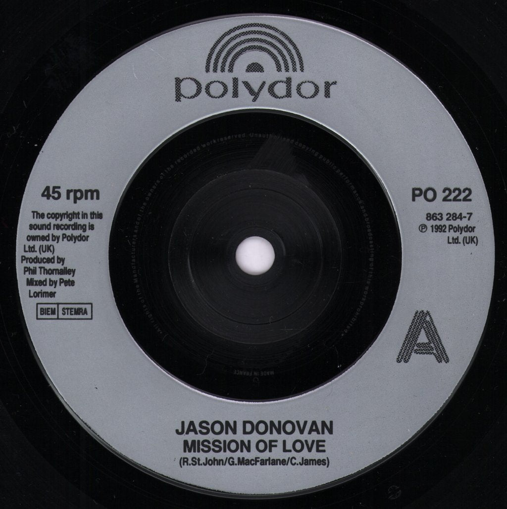 Jason Donovan - Mission Of Love - 7 Inch