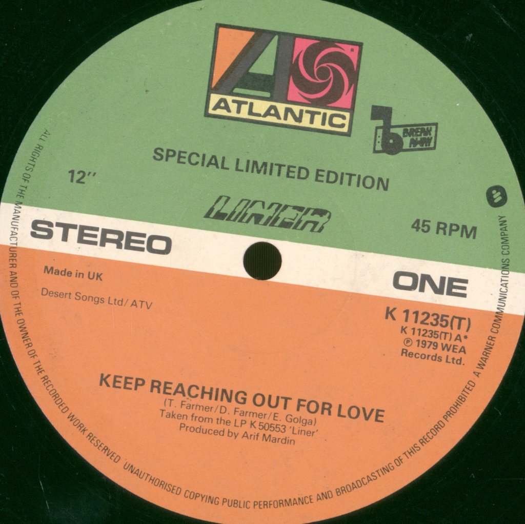 Liner - Keep Reaching Out For Love - 12 Inch