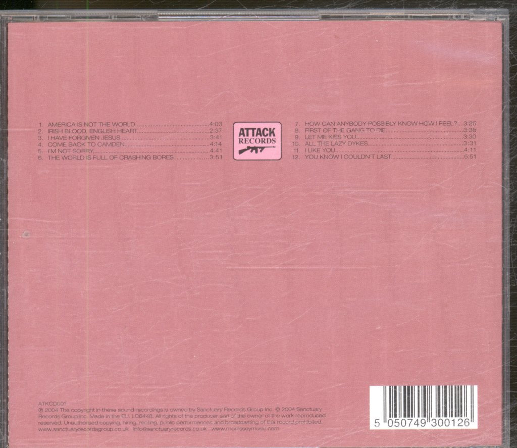 Morrissey - You Are The Quarry - Cd