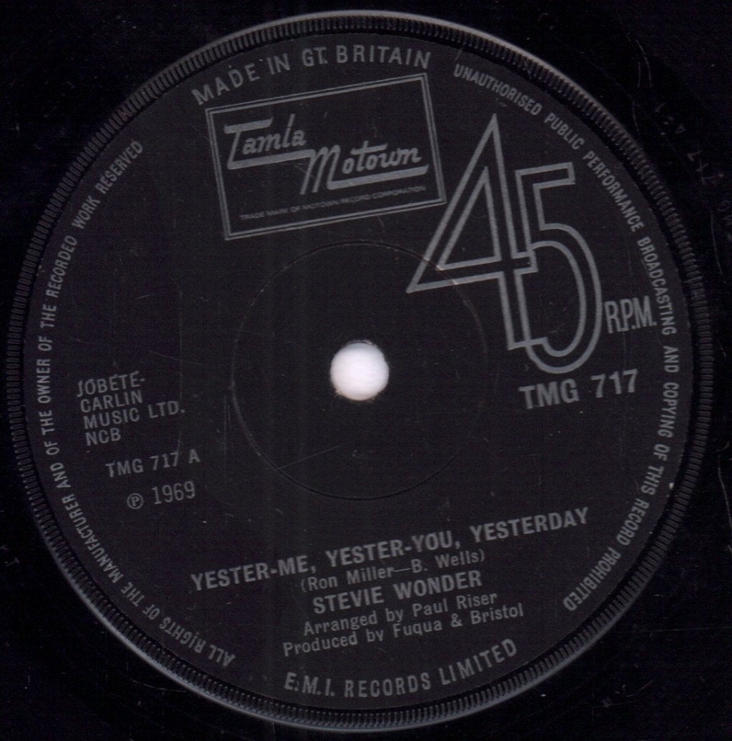 Stevie Wonder - Yester Me Yester You Yesterday - 7 Inch