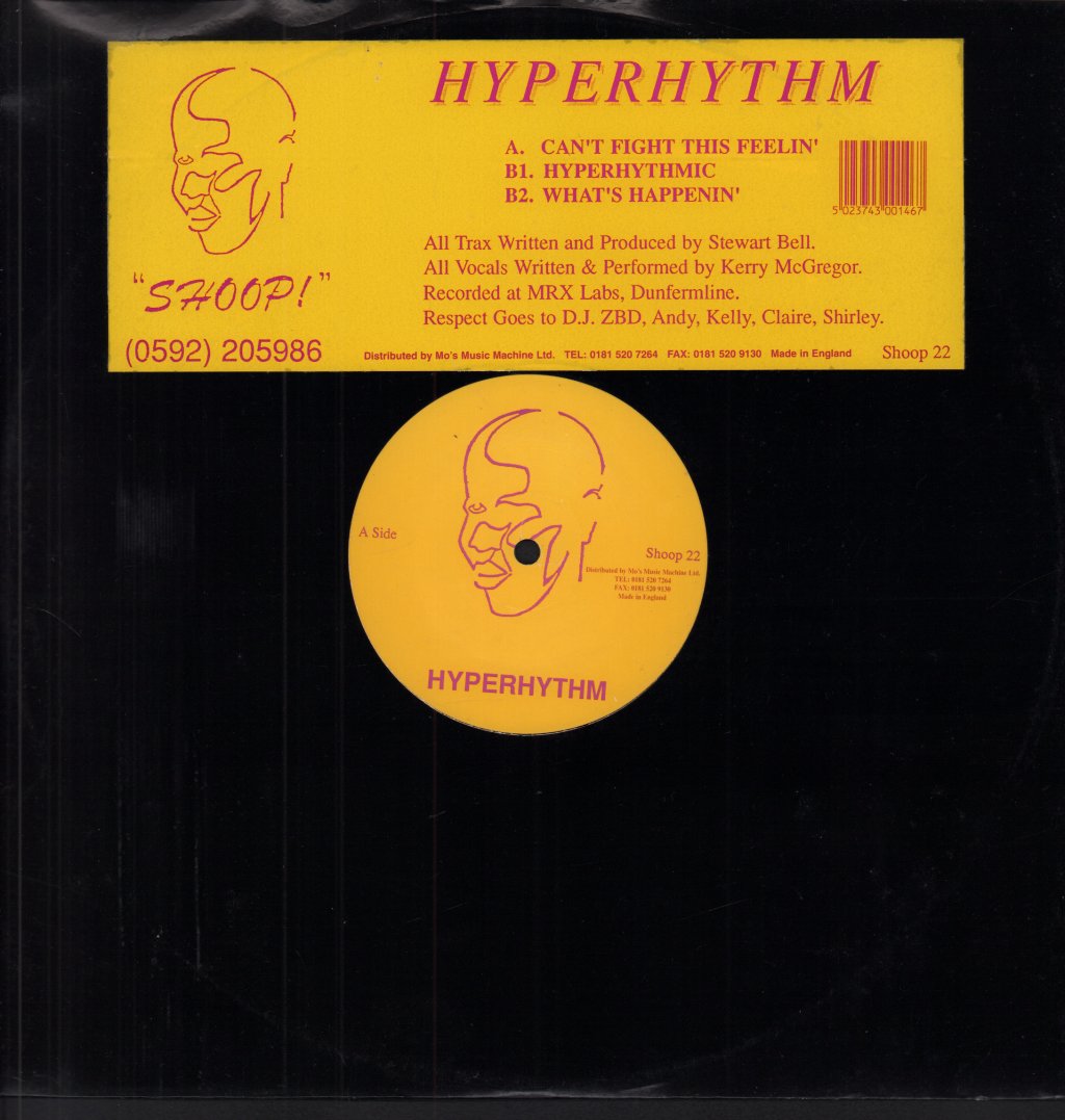 Hyperhythm - Can't Fight This Feelin' - 12 Inch