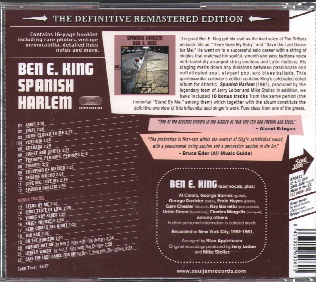Ben E. King - Spanish Harlem - Cd