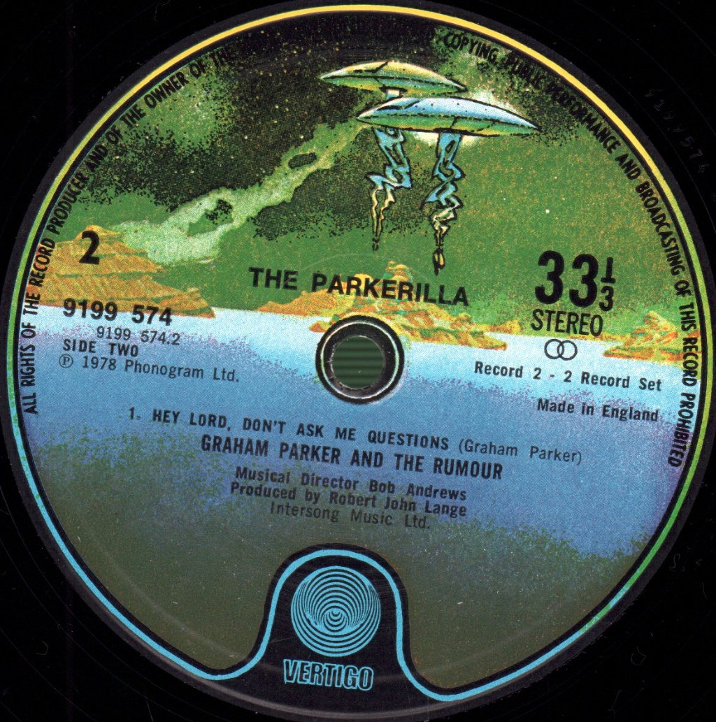 Graham Parker And The Rumour - Parkerilla - Double Lp