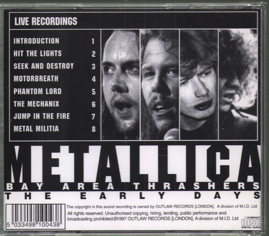 Metallica - Bay Area Thrashers - The Early Days - Cd
