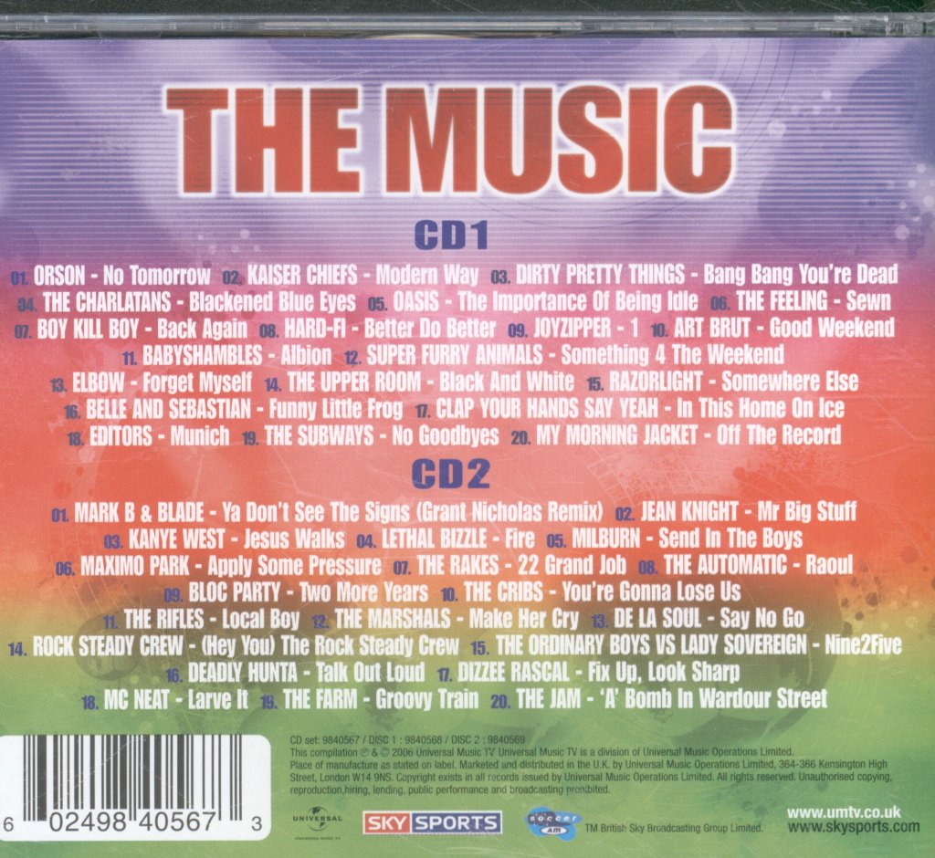 Various Artists - Soccer Am Presents The Music - Double Cd
