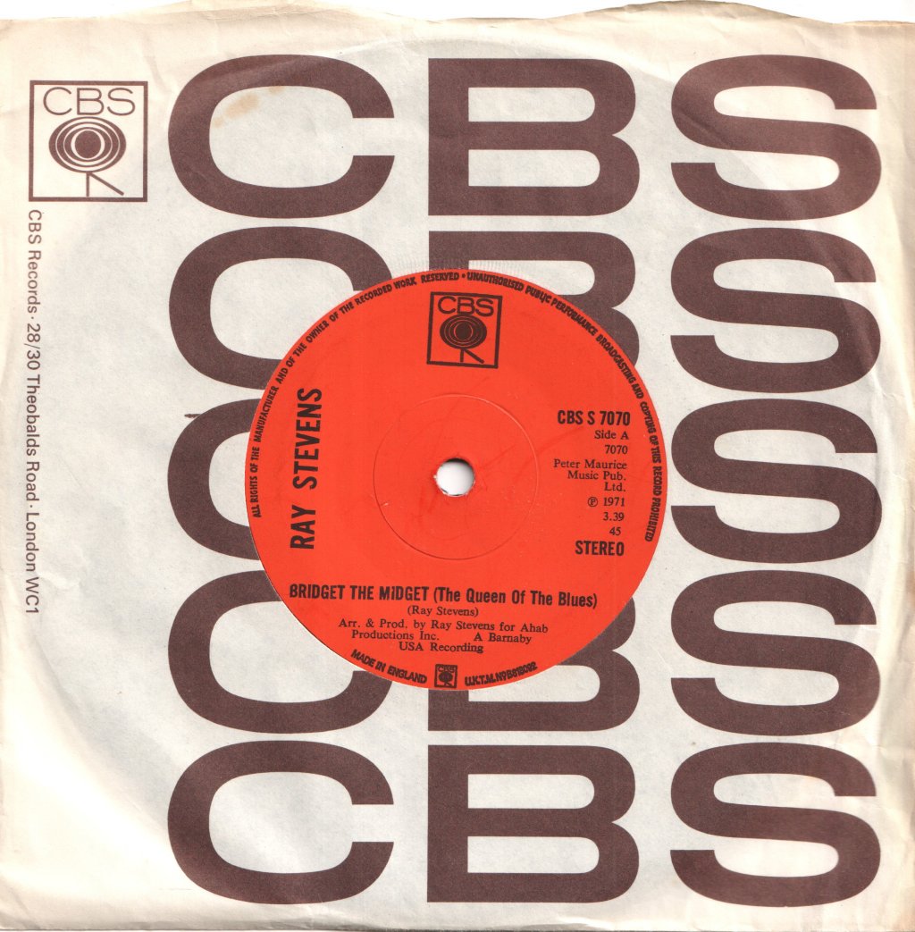 Ray Stevens - Bridget The Midget - 7 Inch