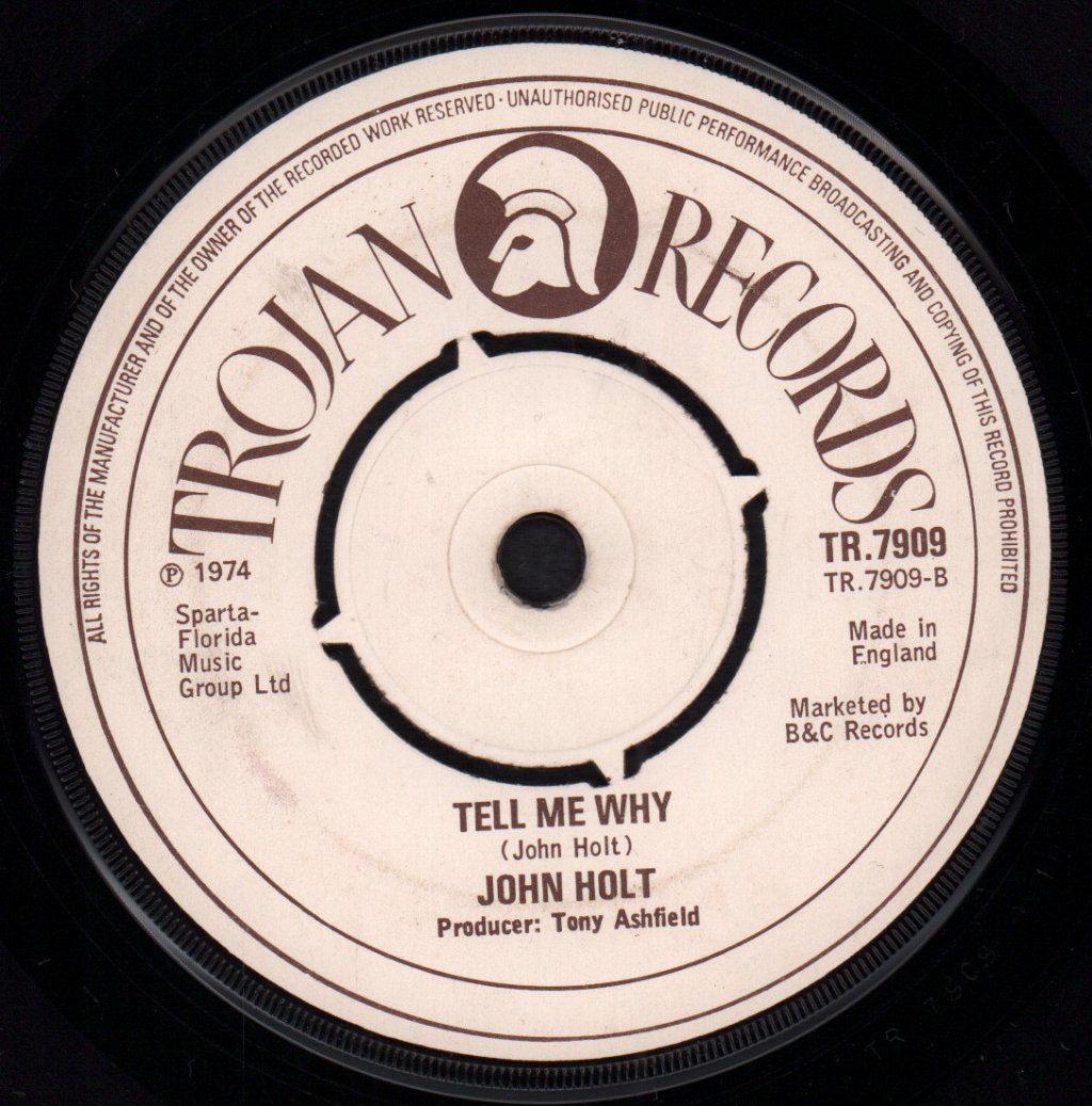 John Holt - Help Me Make It Through The Night - 7 Inch
