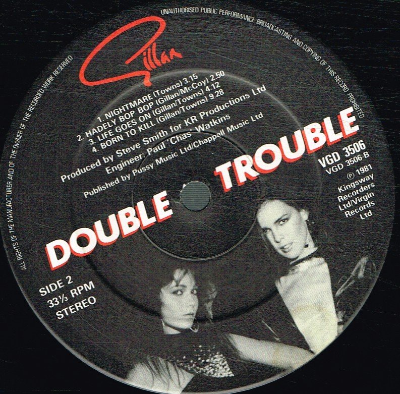 Gillan - Double Trouble - Double Lp