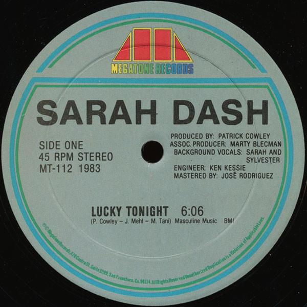 Sarah Dash - Lucky Tonight - 12 Inch
