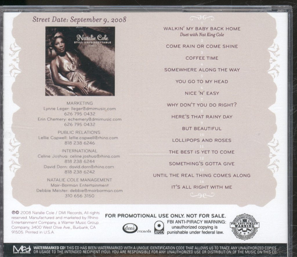 Natalie Cole - Still Unforgettable - Cdr