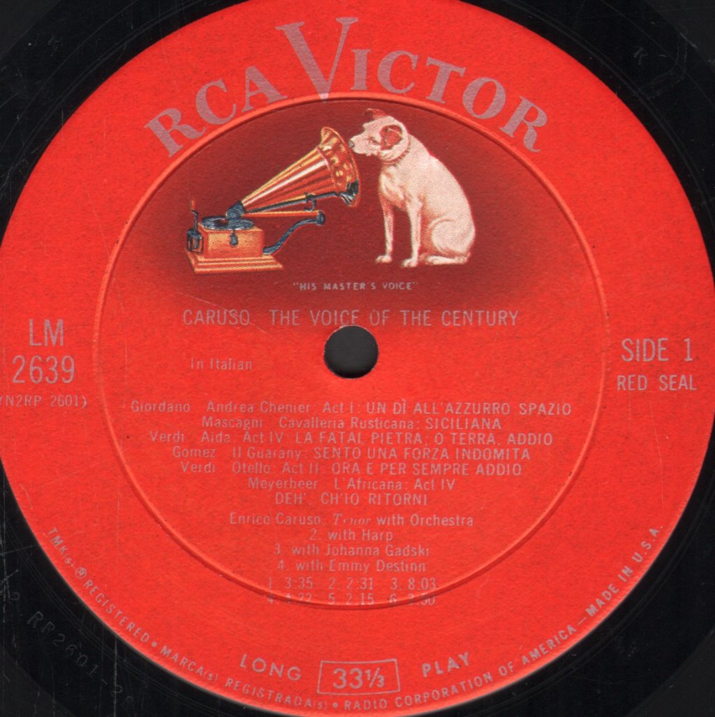Enrico Caruso - Caruso - The Voice Of The Century - Lp