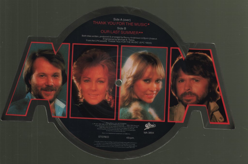 ABBA - Thank You For The Music - 7 Inch