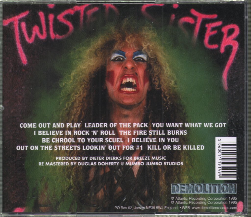 Twisted Sister - Come Out And Play - Cd