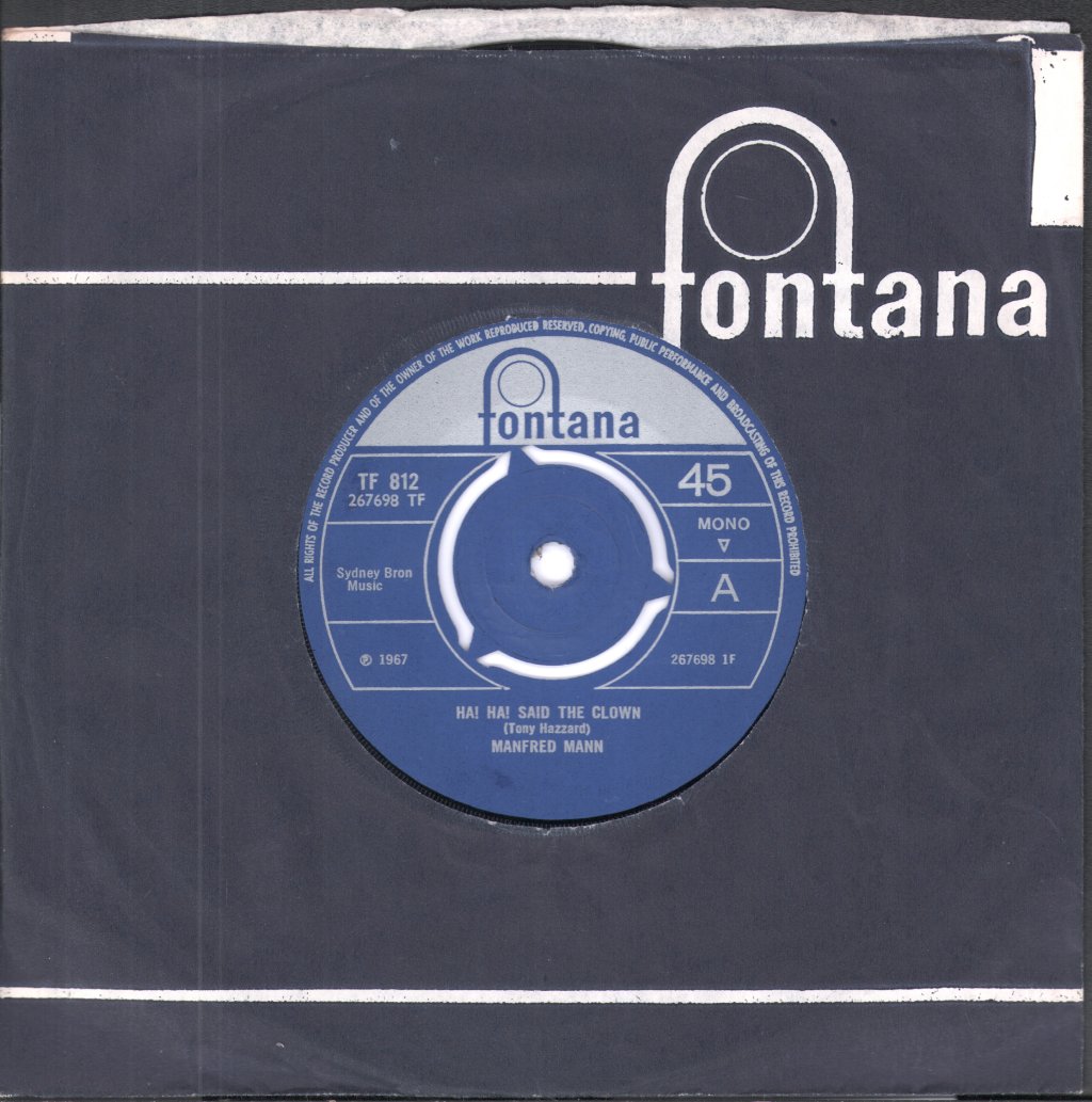 Manfred Mann - Ha! Ha! Said The Clown - 7 Inch