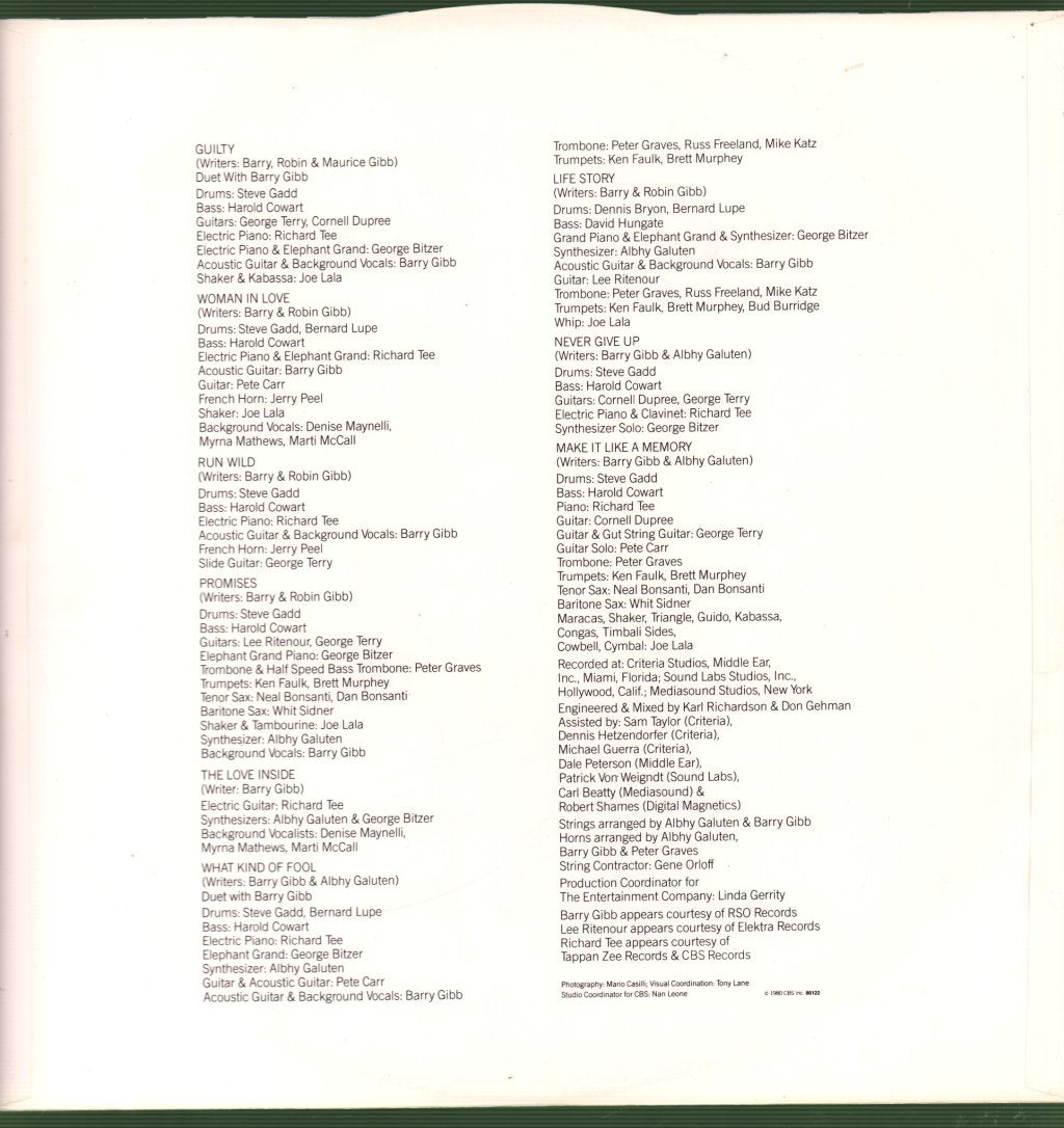 Barbra Streisand - Guilty - Lp