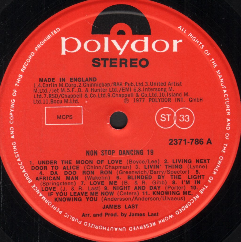 James Last - Non Stop Dancing 19 - Lp