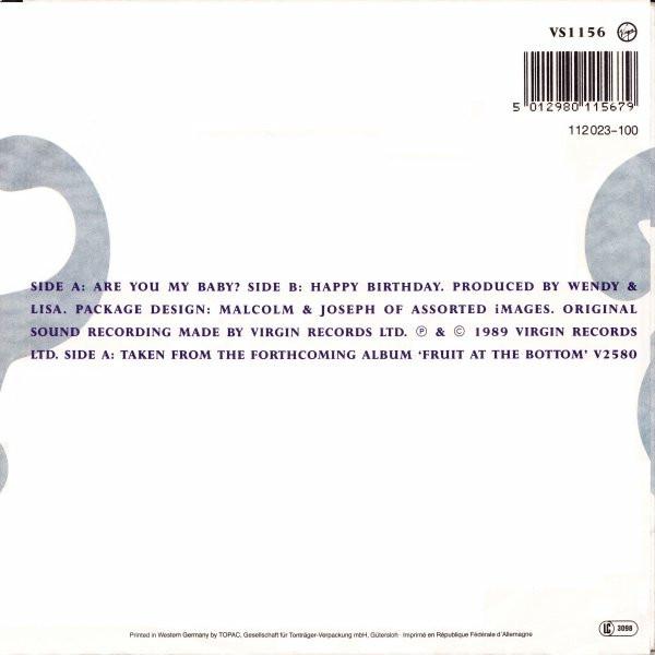 Wendy And Lisa - Are You My Baby - 7 Inch