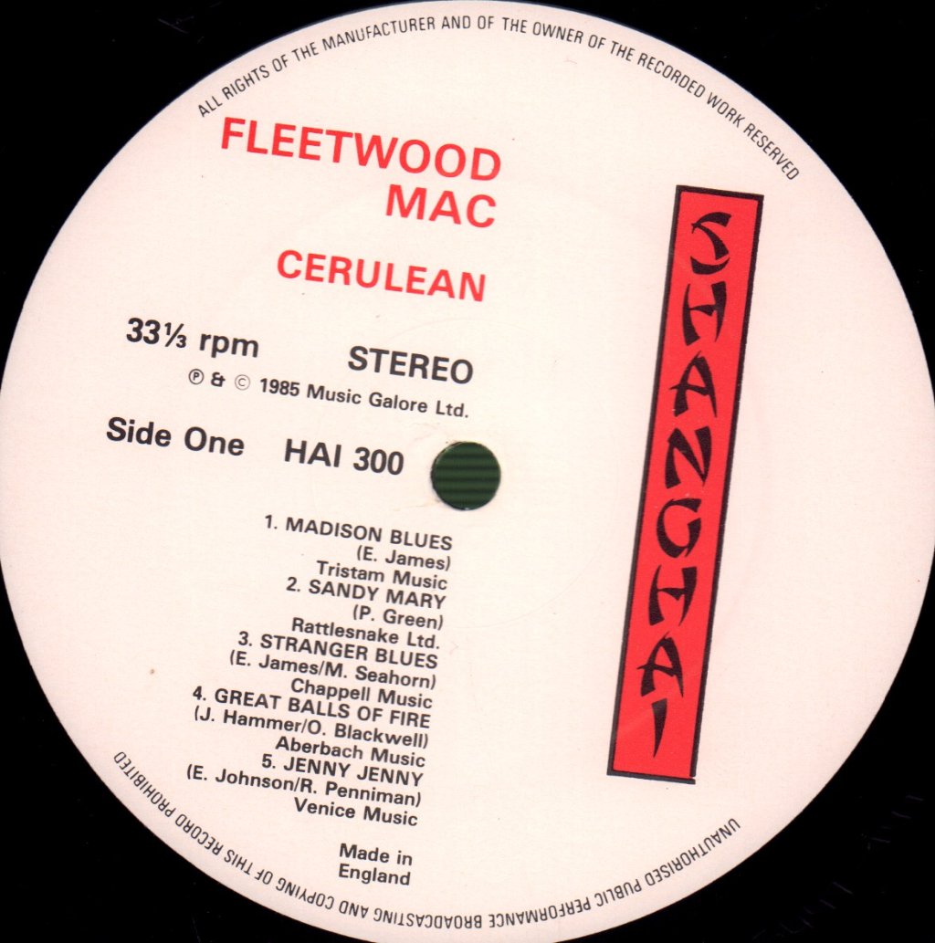 Fleetwood Mac - Cerulean - Double Lp