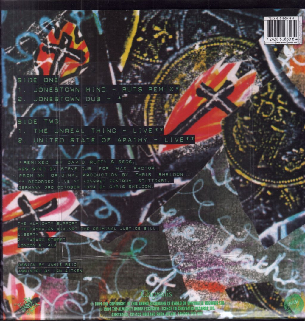 Almighty - Jonestown Mind - 12 Inch