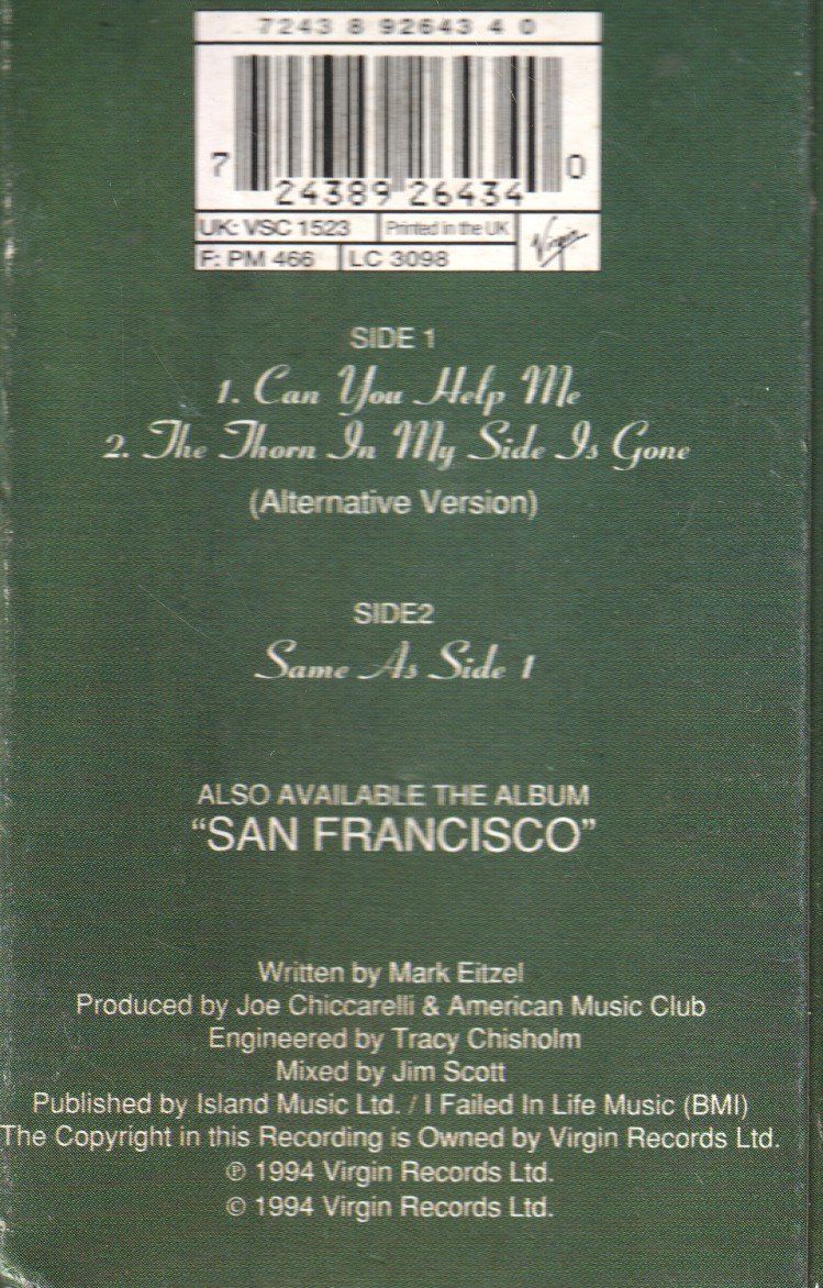 American Music Club - Can You Help Me - Cassette
