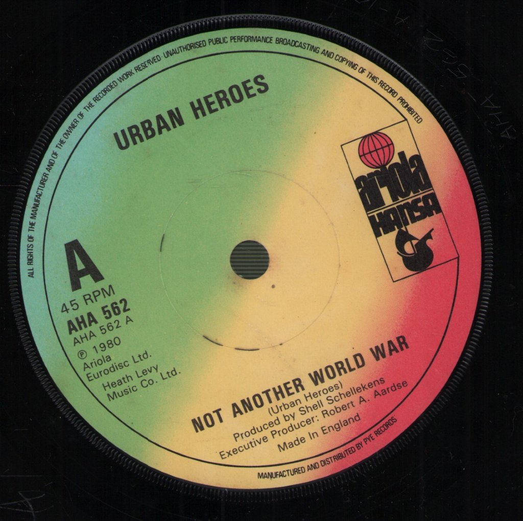 Urban Heroes - Not Another World War - 7 Inch