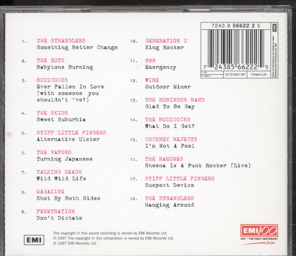 Various Artists - Totally Punk - The Essential Punk Album - Cd