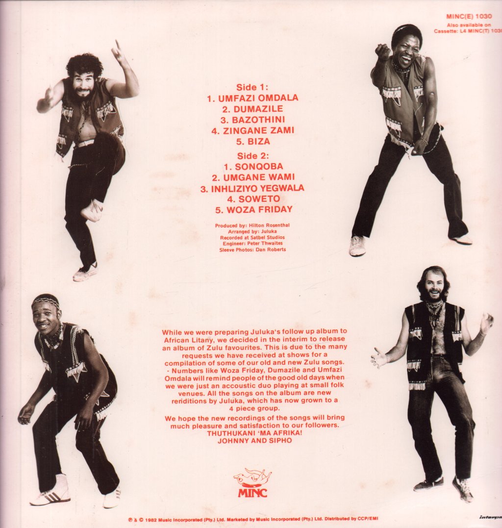 Juluka - Ubuhle Bemvelo - Lp