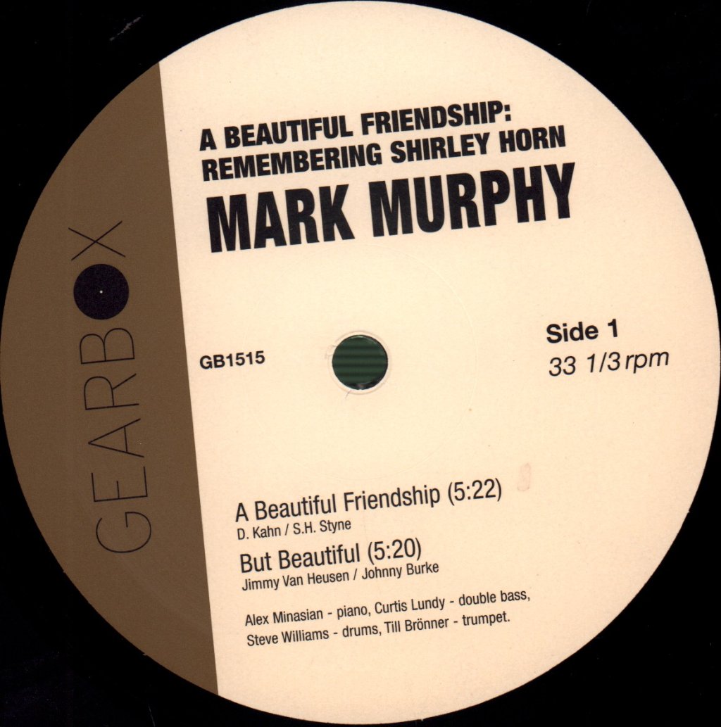 Mark Murphy - A Beautiful Friendship : Remembering Shirley Horn - Lp