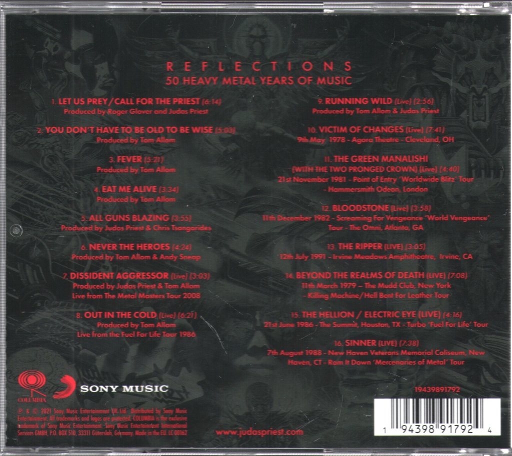 Judas Priest - Reflections - 50 Heavy Metal Years Of Music - Cd