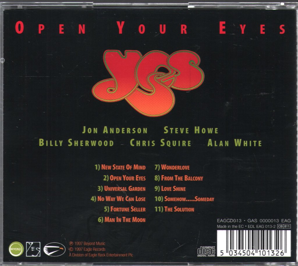 Yes - Open Your Eyes - Cd