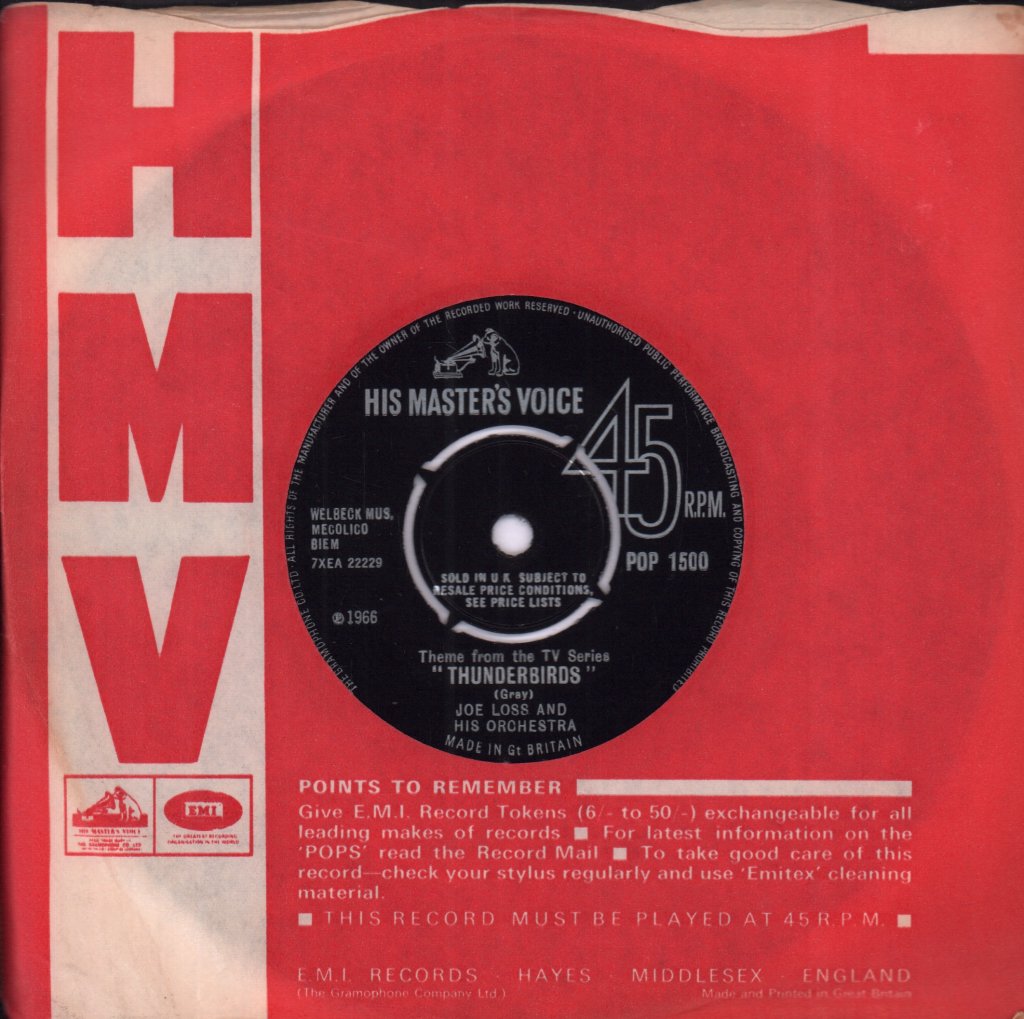 Joe Loss And His Orchestra - Thunderbirds - 7 Inch