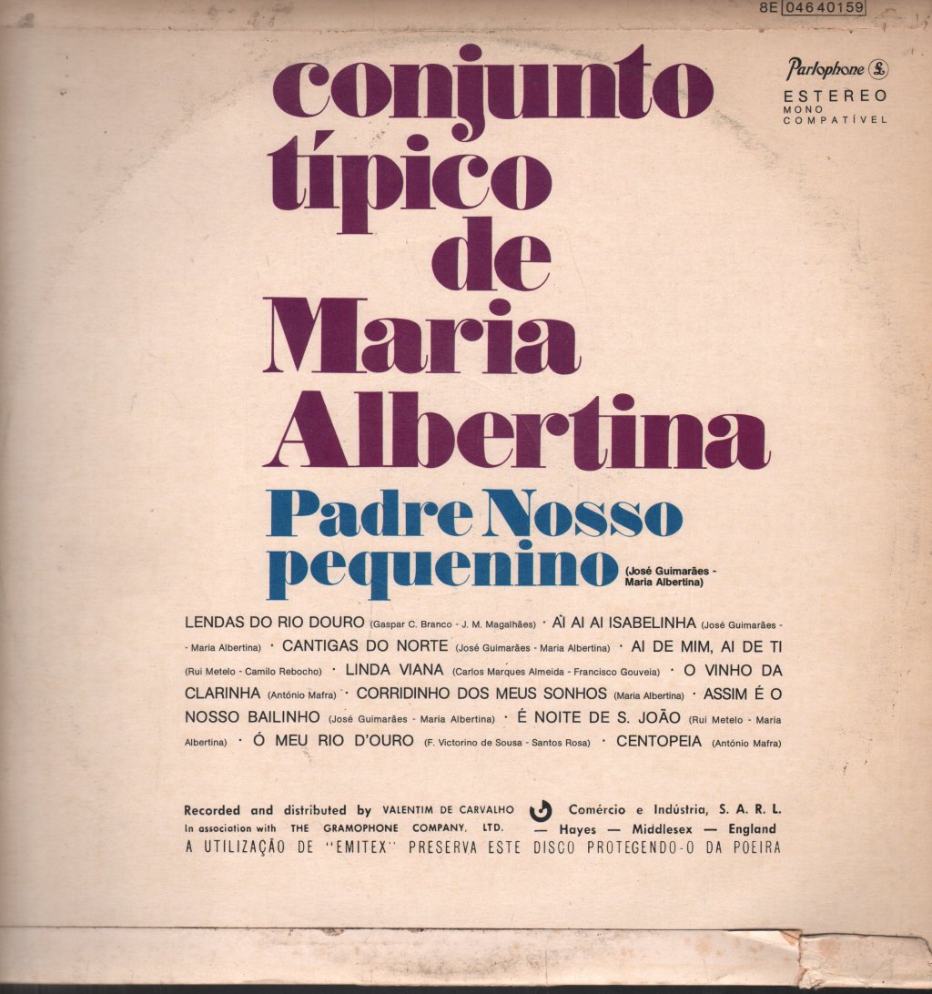Conjunto Maria Albertina - Padre Nosso Pequenino - Lp