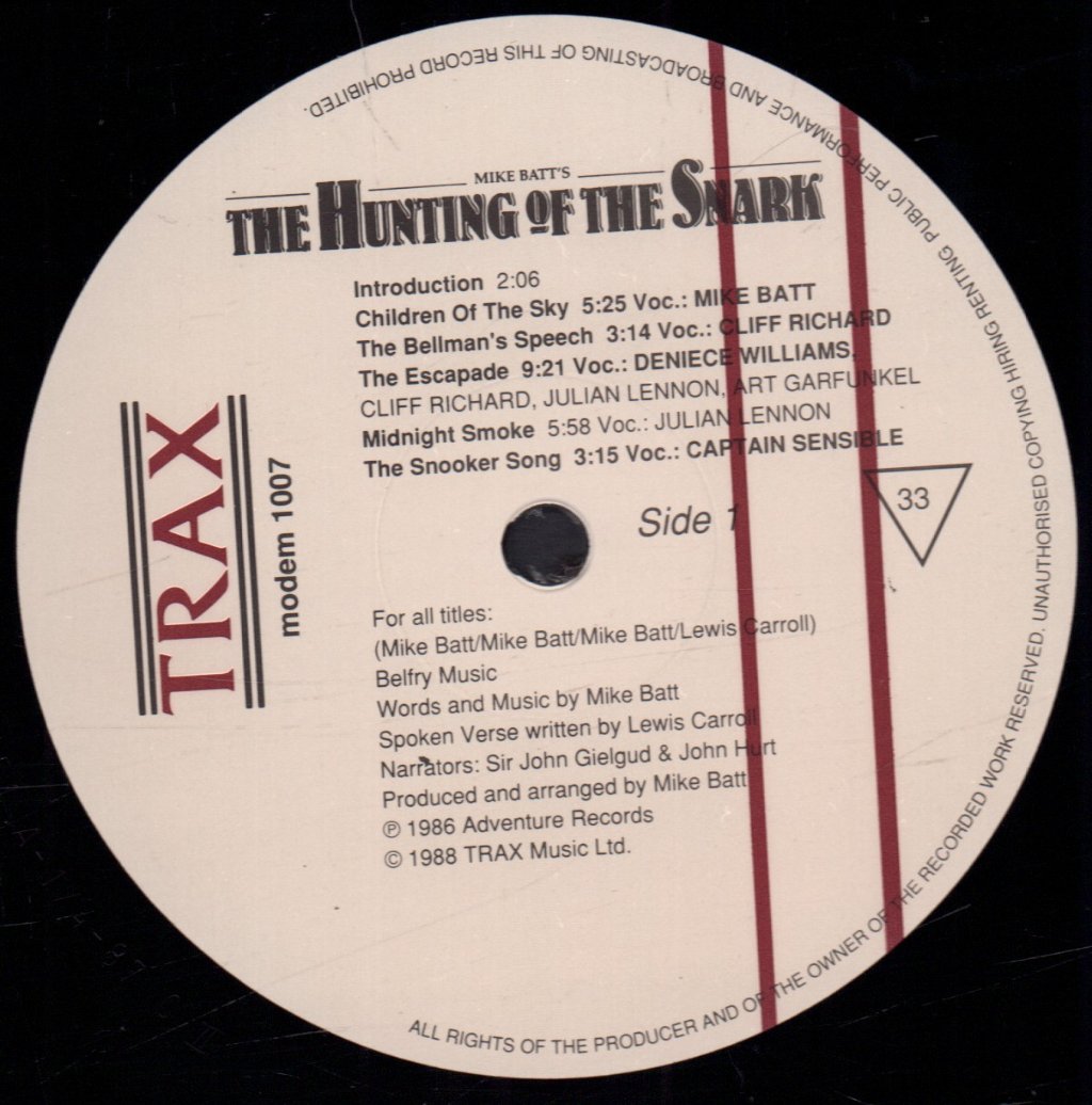 Mike Batt - Hunting Of The Snark - Lp