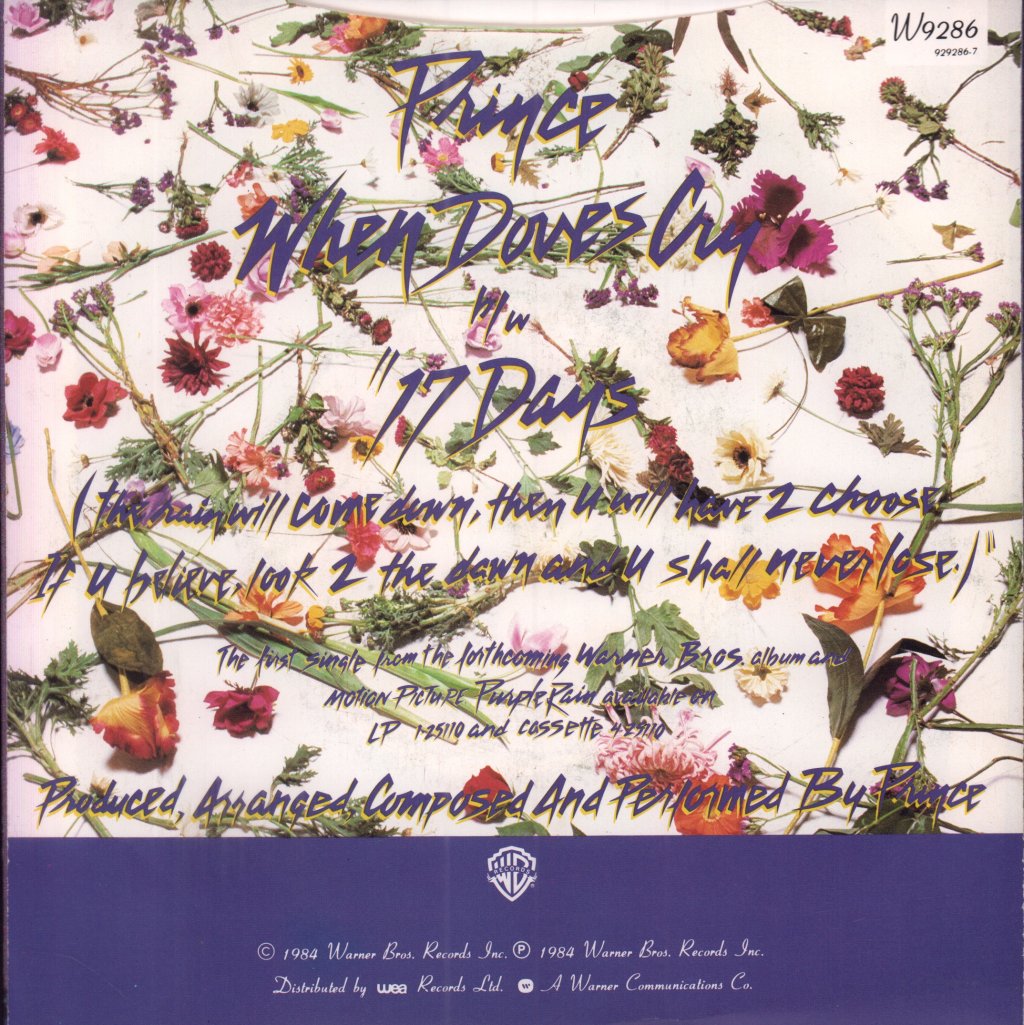 Prince - When Doves Cry - 7 Inch
