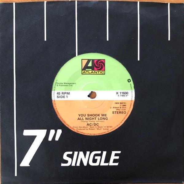 AC/DC - You Shook Me All Night Long - 7 Inch