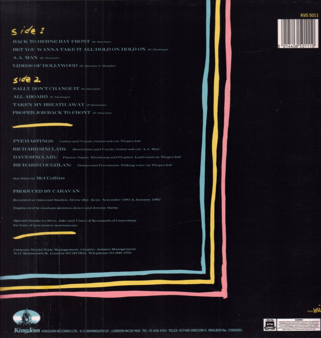 Caravan - Back To Front - Lp