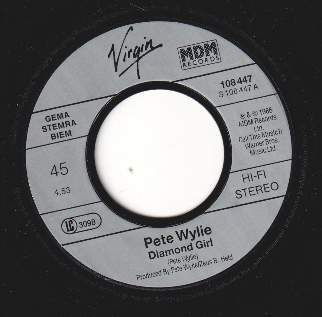Pete Wylie - Diamond Girl - 7 Inch