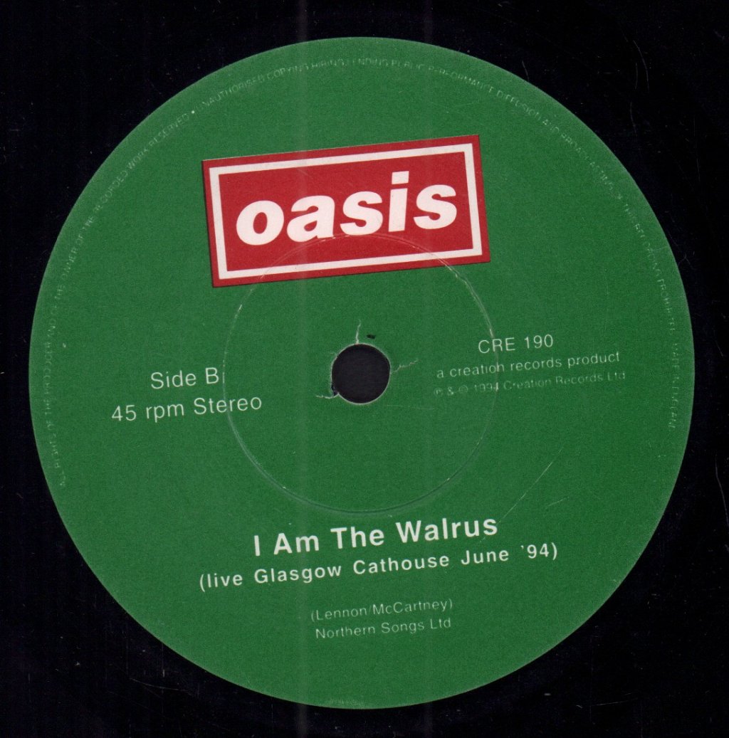 Oasis - Cigarettes And Alcohol - 7 Inch